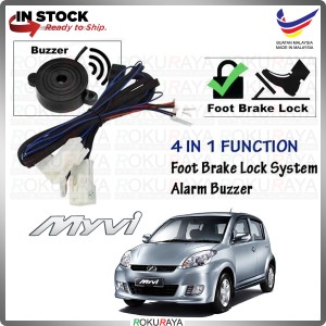 Perodua Myvi Old 2005-2011 ALARM BUZZER Plug & Play Foot Brake Auto Door Lock Socket Car
