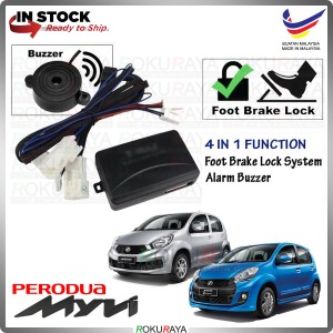 Perodua Myvi ICON 2015-2017 ALARM BUZZER Plug & Play Foot Brake Auto Door Lock Socket Car