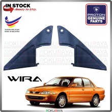[WITHOUT HOLE] 2PCS Proton Wira Original FRONT INNER MIRROR Sash Side Door Delta Triangle Window Cover Black