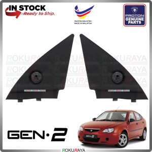 [ORIGINAL NEW] 2PCS Proton Persona Gen2 MANUAL FRONT INNER MIRROR Sash Side Door Delta Triangle Window Cover Black