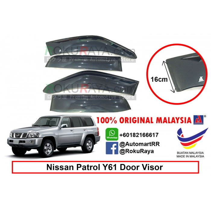 Nissan Patrol Y61 5th Gen Ag Door Visor Air Press Wind Deflector