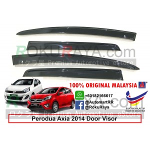 Perodua Axia 2014 AG Door Visor Air Press Wind Deflector (Flat 8cm Width)
