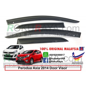 Perodua Axia 2014 AG Door Visor Air Press Wind Deflector (Small 7cm Width)