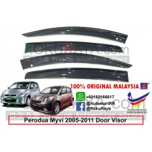 Perodua Myvi (1st Gen) 2005-2011 AG Door Visor Air Press Wind Deflector (Big 12cm Width)