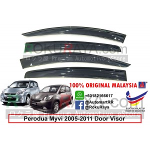 Perodua Myvi (1st Gen) 2005-2011 AG Door Visor Air Press Wind Deflector (Big 12cm Width)