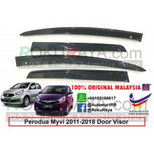 Perodua Myvi Lagi Best Icon (2nd Gen) 2011-2018 AG Door Visor Air Press Wind Deflector (Flat 10cm Width)