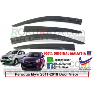 Perodua Myvi Lagi Best Icon (2nd Gen) 2011-2018 AG Door Visor Air Press Wind Deflector (AG Mugen Design)