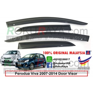 Perodua Viva 2007-2014 AG Door Visor Air Press Wind Deflector (Small 7cm Width)