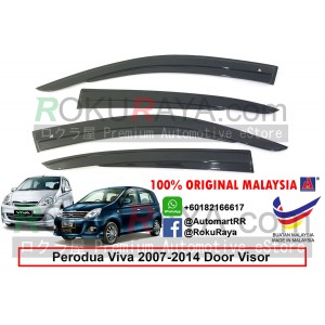 Perodua Viva 2007-2014 AG Door Visor Air Press Wind Deflector (AG Mugen Design)