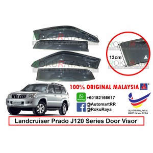 Toyota Landcruiser Prado J120 Series 2002-2009 AG Door Visor Air Press Wind Deflector (Big 13cm Width)