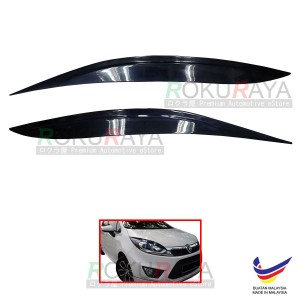 [BLACK] Proton Iriz Old 2014-2018 Plastic Car Headlamp Head Lamp Eyelid Eye Lid Brow Cover Car Accessories Parts