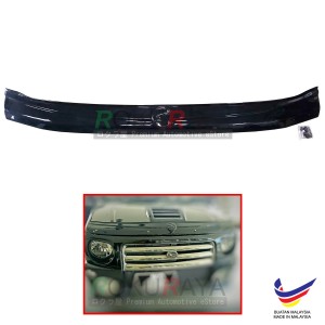 Perodua Kenari (2000-2008) Front Hood Protector Bonnet Bug Visor Guard Cover With Brackets And Clips (Black)