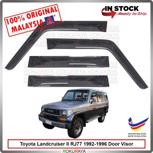 Toyota Landcruiser II RJ77 1992-1996 AG Door Visor Air Press Wind Deflector (Big 12cm Width)