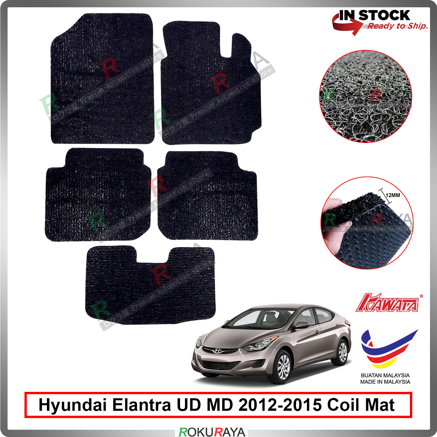 TAILORED PVC BOOT LINER MAT for Hyundai i40 Saloon since 2012