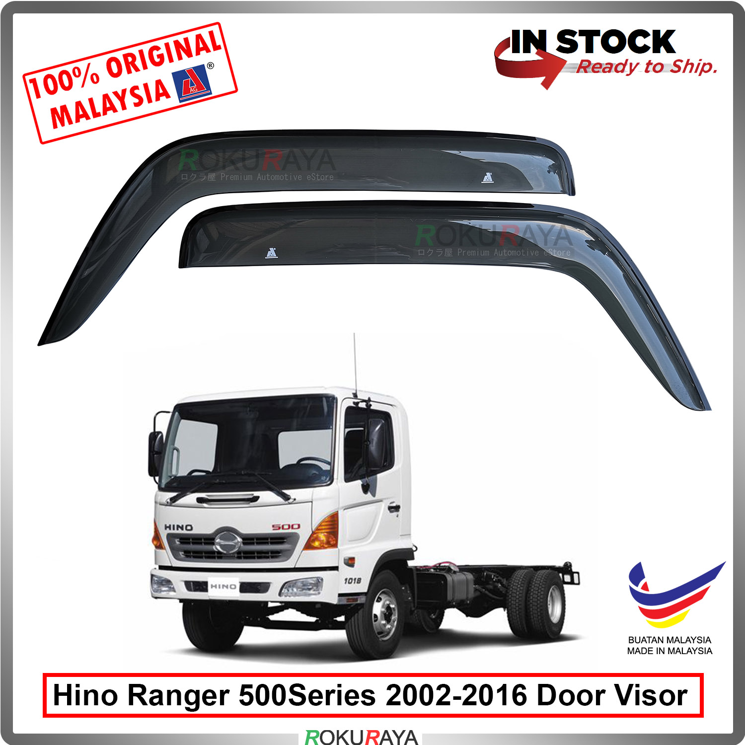 Hino Ranger 500Series 2002-2016 AG Door Visor Air Press 