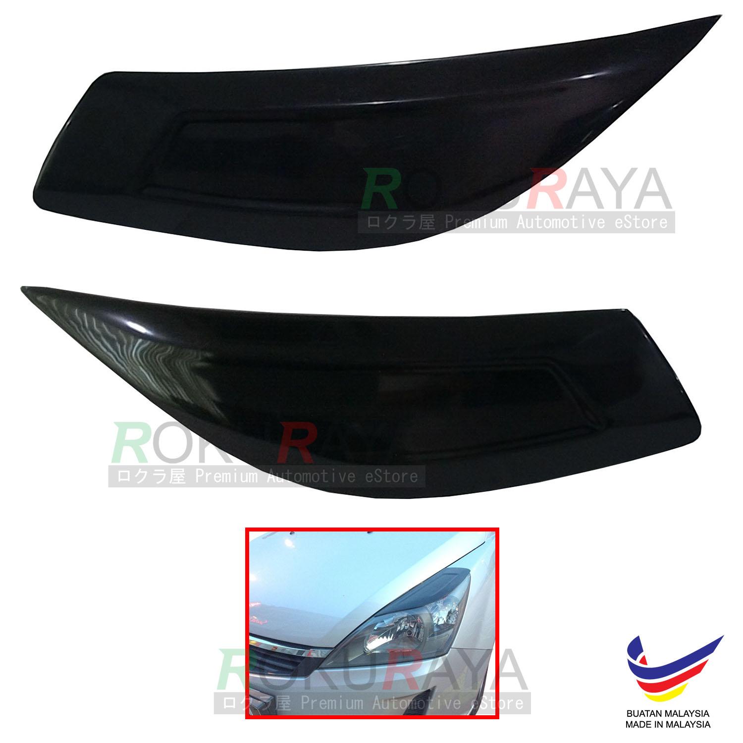 Proton Exora Custom Fit ABS Plastic Car Headlamp Head Lamp 